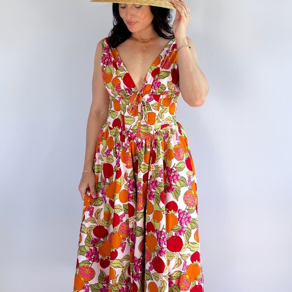 Midi Length Cotton Summer Dresses | Corset Dress - Picture 12 of 16